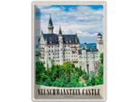 Vianmo Insegna Di Latta 40X30 Cm Neuschwanstein Schloss Architektur