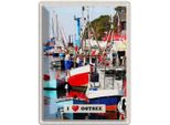 Vianmo Insegna Di Latta 40X30 Cm Ostsee Meer Natur Boote Bootstour