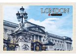 Vianmo Insegna In Legno 12X18 Cm London England Buckingham Palace