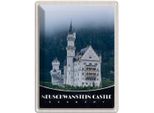 Vianmo Insegna Di Latta 40X30 Cm Neuschwanstein Schloss MarienbrüCke