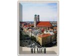 Vianmo Insegna Di Latta 40X30 Cm MüNchen Deutschland Stadt Kirche Stadt