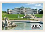 Vianmo Insegna In Legno 12X18 Cm Wien ÖSterreich Schloss Belvedere