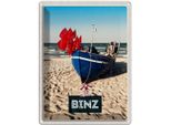 Vianmo Insegna Di Latta 40X30 Cm Binz Strand Deutschland Meer