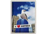 Vianmo Insegna Di Latta 40X30 Cm Ostsee MöWen Hochhaus Strand