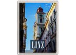 Vianmo Insegna Di Latta 40X30 Cm Linz ÖSterreich Altstadt Kirche