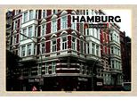 Vianmo Insegna In Legno 12X18 Cm Hamburg St. Georg Altstadt