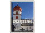 Vianmo Insegna Di Latta 40X30 Cm Arlberg ÖSterreich Kirche Skulptur