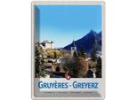 Vianmo Insegna Di Latta 40X30 Cm Gruyeres Greyerz Schweiz Winterzeit