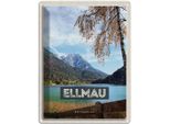 Vianmo Insegna Di Latta 40X30 Cm Ellmau ÖSterreich Berge See Natur