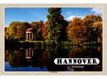 Vianmo Insegna In Legno 12X18 Cm Hannover Blick Auf Georgengarten
