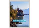 Vianmo Insegna Di Latta 40X30 Cm Genfersee Schweiz Schloss Chillon