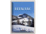 Vianmo Insegna Di Latta 40X30 Cm Berwang ÖSterreich Schnee Skiurlaub