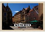 Vianmo Insegna In Legno 12X18 Cm MüNchen Altstadt Gasthaus E