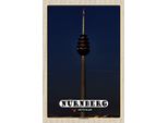 Vianmo Insegna In Legno 18X12 Cm NüRnberg Fernmeldeturm GemäLde