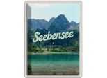 Vianmo Insegna Di Latta 40X30 Cm Seebensee ÖSterreich WäLder Natur See