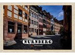 Vianmo Insegna In Legno 12X18 Cm NüRnberg WeißGebergasse