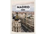 Vianmo Insegna In Legno 30X20 Cm Madrid Spanien