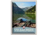 Vianmo Insegna Di Latta 40X30 Cm Vilsalpsee ÖSterreich WäLder Boot
