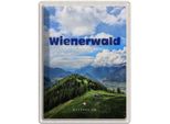 Vianmo Insegna Di Latta 40X30 Cm Wienerwald ÖSterreich WäLder Natur