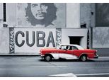 Vianmo Insegna In Legno 20X30 Cm Cuba Guevara Auto Rot Oldtimer