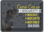 Vianmo Insegna Di Latta 30X40 Cm Cane Corso Security Dein Risiko