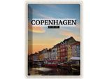 Vianmo Insegna Di Latta 40X30 Cm Copenhagen Denmark Sonnenuntergang
