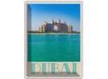 Vianmo Insegna Di Latta 40X30 Cm Dubai Strand Meer Moschee Sonne