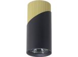 Spot Decorativo A Soffitto Nero-Oro 1Xgu10 8W Neo Milagro