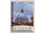 Vianmo Insegna Di Latta 40X30 Cm Ecuador SüD Amerika Kirche Stadt