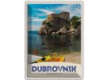 Vianmo Insegna Di Latta 40X30 Cm Debrovnik Kroatien Meer Architektur