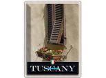 Vianmo Insegna Di Latta 40X30 Cm Toskana Italien GebäUde Blumen