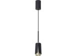 Spot Nero-Oro Lampada A Sospensione Flower 1Xgu10 8W Milagro