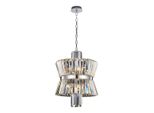 Lampadario Glamour In Cristallo Cromato Aurelia 8Xe14 40W Milagro