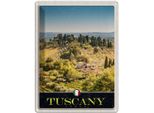 Vianmo Insegna Di Latta 40X30 Cm Toskana Italien Natur Weinfelder
