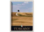 Vianmo Insegna Di Latta 40X30 Cm Toskana Italien Baum Wiese Natur