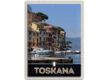 Vianmo Insegna Di Latta 40X30 Cm Toskana Italien GebäUde Meer