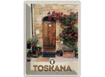 Vianmo Insegna Di Latta 40X30 Cm Toskana Italien Natur Blumen TüR