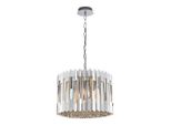 Lampadario Ritz 7Xe14 40W Cromo Glamour In Cristallo Milagro