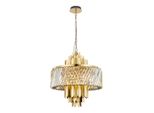 Lampadario In Cristallo Glamour Oro Margot 9Xe14 40W Milagro