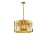 Lampadario Ritz 12Xe14 40W In Cristallo Glamour Oro Milagro