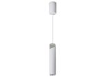 Lampada A Sospensione A Tubo Bianco-Cromo Neo 1Xgu10 8W Milagro