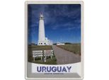 Vianmo Insegna Di Latta 40X30 Cm Uruguay Amerika Usa Leuchtturm