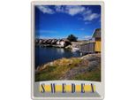 Vianmo Insegna Di Latta 40X30 Cm Schweden Meer HäUser Boote