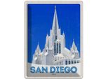 Vianmo Insegna Di Latta 40X30 Cm San Diego Usa Amerika Architektur
