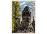 Vianmo Insegna Di Latta 40X30 Cm Berlin GedäChtniskirche Deutschland