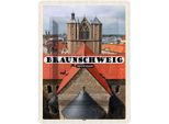 Vianmo Insegna Di Latta 40X30 Cm Braunschweig Dom Kirche