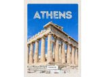 Vianmo Insegna In Legno 40X30 Cm Athen Greece Akropolis