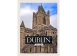 Vianmo Insegna In Legno 40X30 Cm Dublin Ireland Castle
