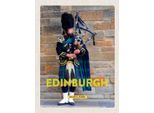 Vianmo Insegna In Legno 40X30 Cm Edinburgh Scotland Dudelsack Mann