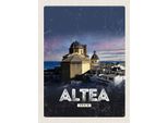 Vianmo Insegna In Legno 40X30 Cm Retro Altea Spain Spanien Poster